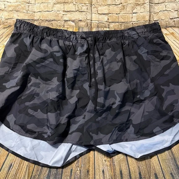 Lot Of 3 Old Navy Go Dry Active Shorts Drawstring Black Camo Brief Lined - Picture 5 of 11